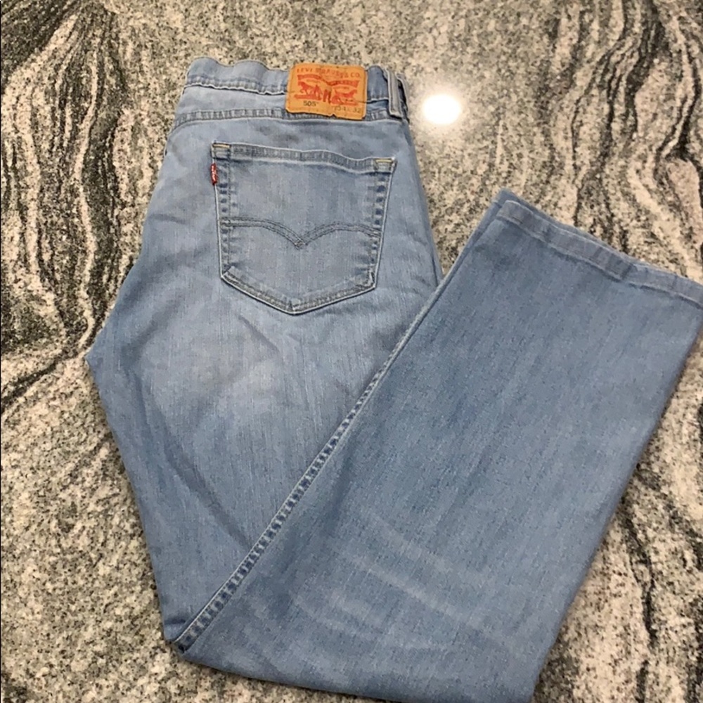 Levi’s 505 light wash jeans